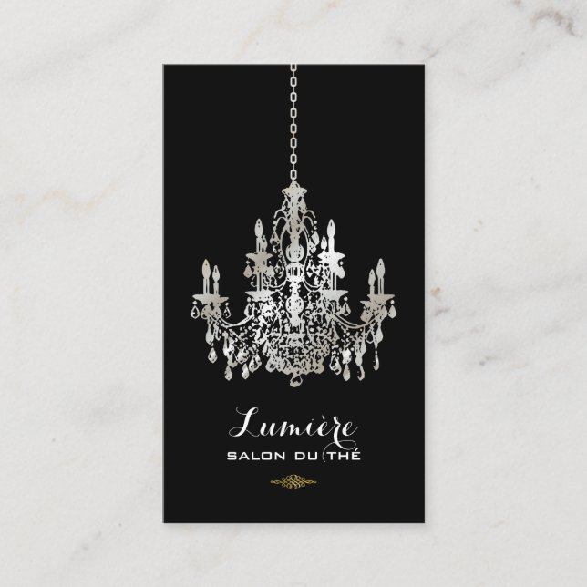 Carte De Visite PixDezines faux lustre en feuille d'argent/couleur (Devant)