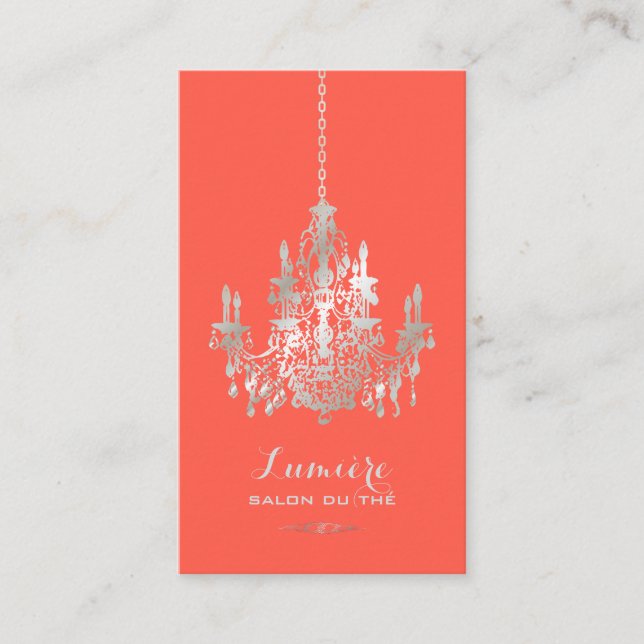 Carte De Visite PixDezines faux lustre en feuille d'argent/couleur (Devant)