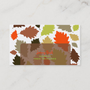 Carte De Visite PixDezines Feuilles de chêne/Trimmers d'arbre/arri