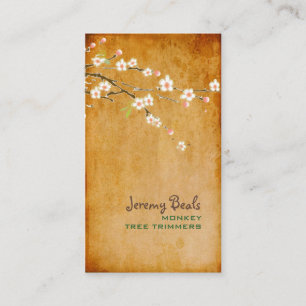 Carte De Visite PixDezines fleurs de cerisier rose vintage ♥