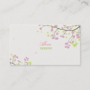 Carte De Visite PixDezines fleurs+tourbillons/do-it-yourself coule