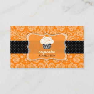 Carte De Visite PixDezines, gâteau chocolat orange/pâtisserie