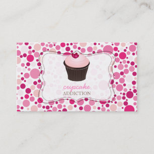 Carte De Visite PixDezines gâteau diy+points polka