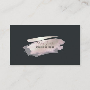 Carte De Visite PixDezines Glam rose+Argent   Bleu+bleu marine