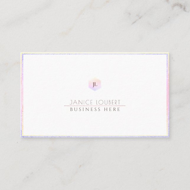 Carte De Visite PixDezines Glam rose | Blush+Honeypeb (Devant)