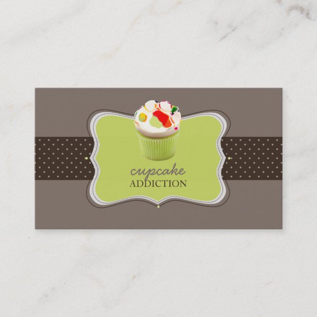 Carte De Visite PixDezines Keylime cupcake/pâtisserie (Devant)