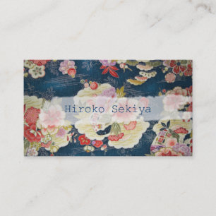 Carte De Visite PixDezines kimono/faux chirimen/orléandres