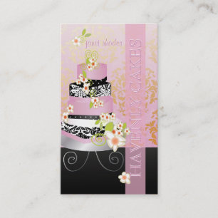 Carte De Visite PixDezines mariage rose gâteau/boulangerie/do-it-y