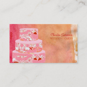 Carte De Visite PixDezines mariages gâteaux/aquarelle