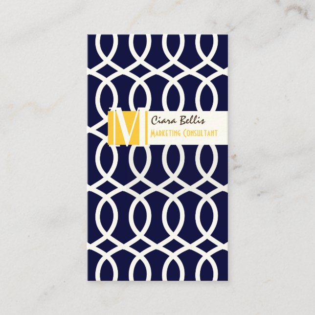 Carte De Visite PixDezines monaco trellis/do-it-yourself couleurs  (Devant)