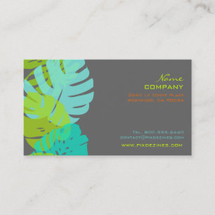 Carte De Visite PixDezines Monstera, feuillage tropical rétro