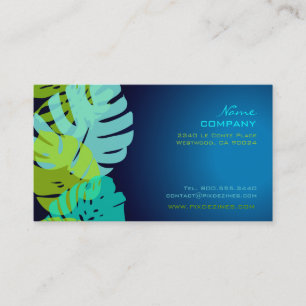 Carte De Visite PixDezines Monstera, feuillage tropical rétro