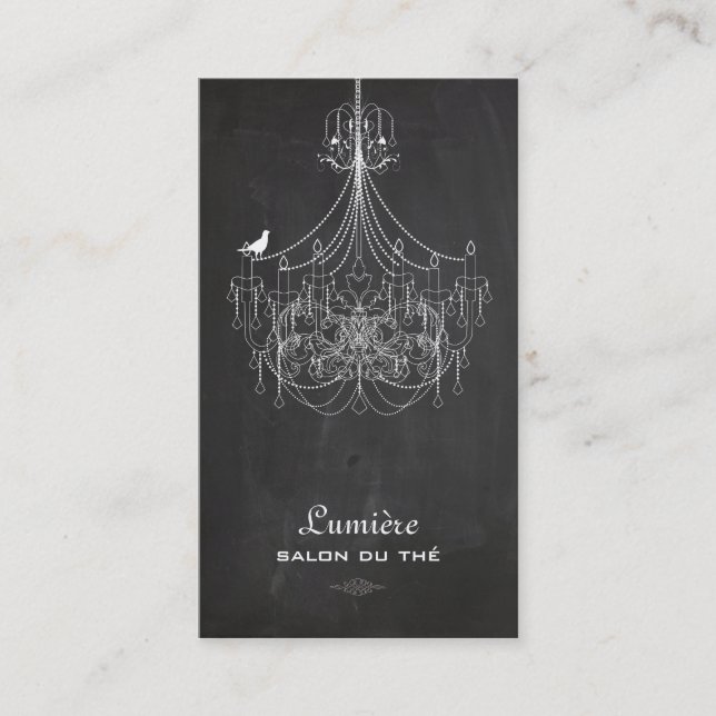 Carte De Visite PixDezines noir+blanc lustre/tableau de bord (Devant)