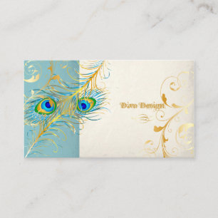 Carte De Visite PixDezines paon pizzazz+filigree tournois