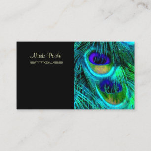 Carte De Visite PixDezines Paon Psychédélique, Personnalisez-le !