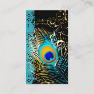 Carte De Visite PixDezines Peacock+filigree+dentelle/do-it-yoursel
