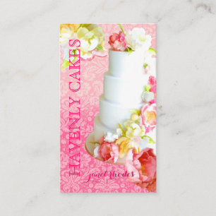 Carte De Visite PixDezines PEONIES/FONDANT GÂTEAU/Boulangerie/pâti