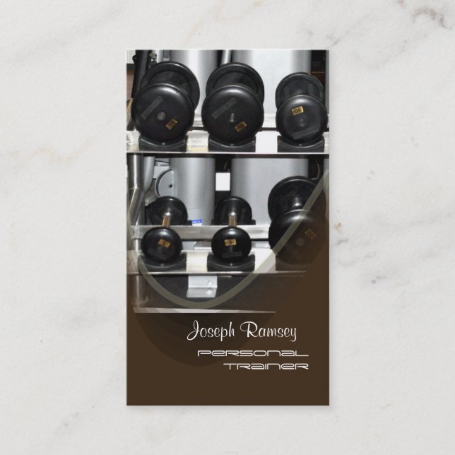 Carte De Visite PixDezines Personal Trainer (Devant)