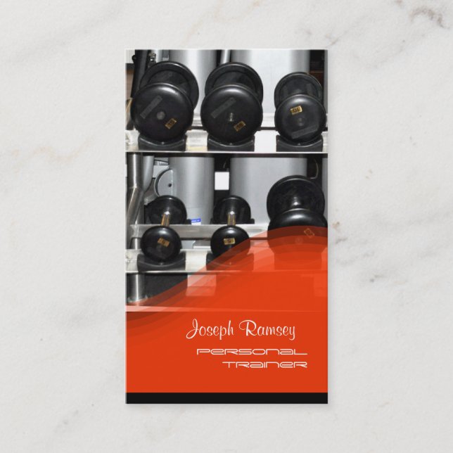 Carte De Visite PixDezines Personal Trainer (Devant)