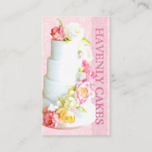 Carte De Visite PixDezines pivoines mariage gâteau/do-it-yourself 