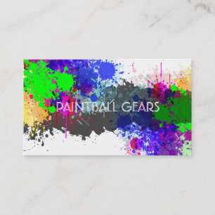 Carte De Visite PixDezines plaques de peinture/boule/faux argent