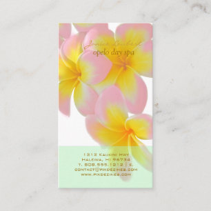 Carte De Visite PixDezines Plumeria rose Hawaii/DO-IT-YOURSELF cou