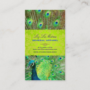 Carte De Visite PixDezines Proud Peacock Feather pour la longévité