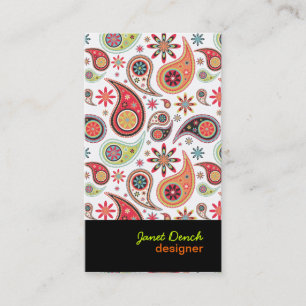 Carte De Visite PixDezines rétro Paisley