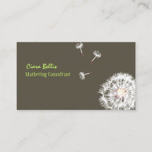 Carte De Visite PixDezines STYLISH MARKETING CONSULTANT/DANDELIONS