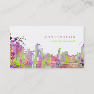 Carte De Visite PixDezines urbain grunge lakeshore couleur run