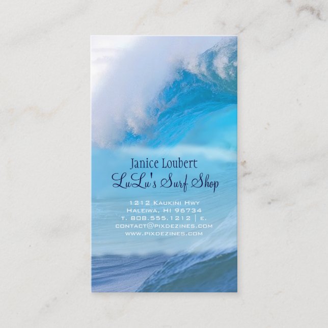 Carte De Visite PixDezines  vers le haut (Devant)