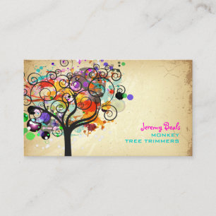 Carte De Visite PixDezines VINTAGE GRUNGE TREE TRIMERS 