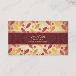 Carte De Visite PixDezines Vintage Retro Foliage  Foliage