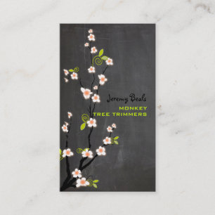 Carte De Visite PixDezines vintages fleurs de cerisiers roses 