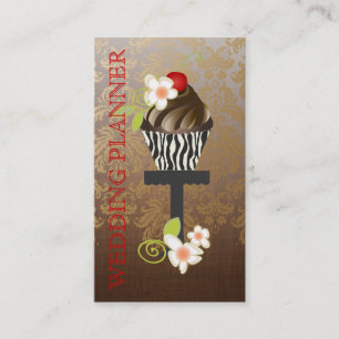 Carte De Visite PixDezines, Wedding planner+Fidora Damask