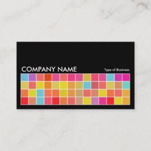 Carte De Visite Pixel Motif v2 01 Noir avec gris clair