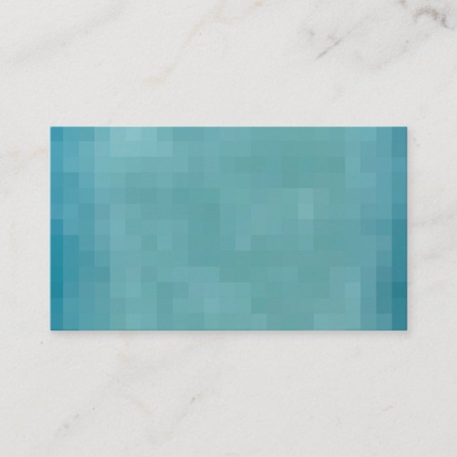 Carte De Visite Pixelated Grunge Background - Teal (Devant)