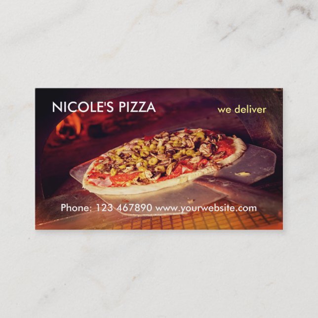 Carte De Visite Pizza (Devant)