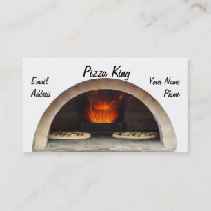 Carte De Visite Pizza cuite au four par four délicieux