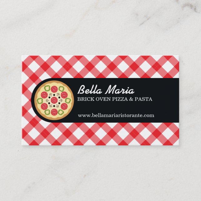 Carte De Visite Pizza Italienne (Devant)