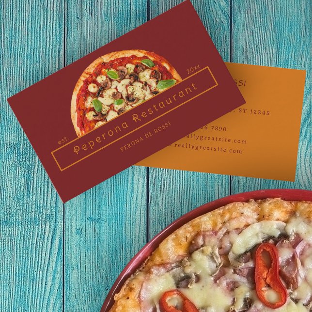 Carte De Visite Pizza moderne (Créateur téléchargé)