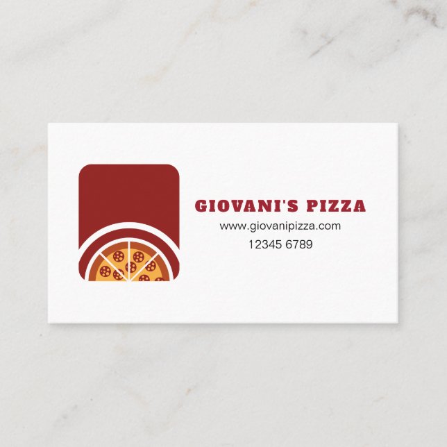 Carte De Visite Pizza Shop (Devant)