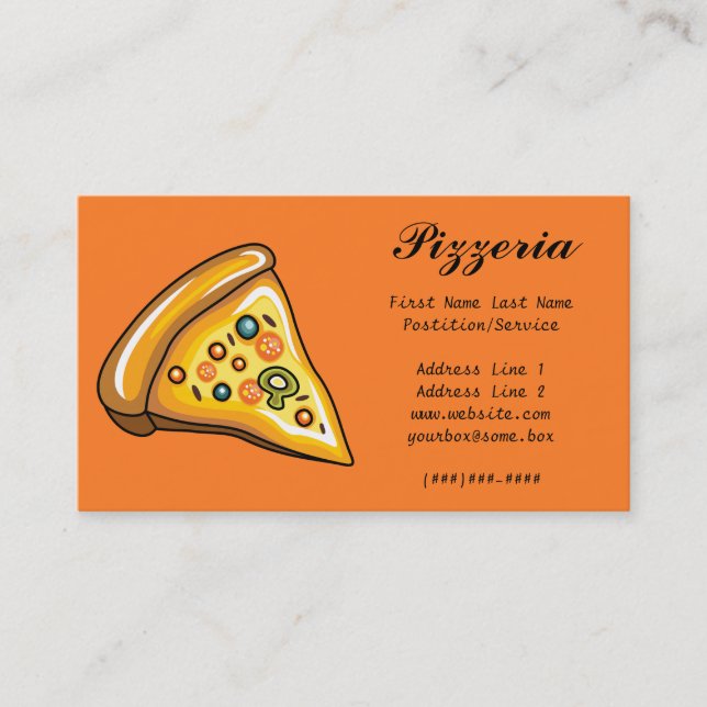 Carte De Visite Pizzeria (Devant)