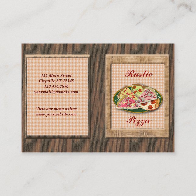 Carte De Visite Pizzeria (Devant)
