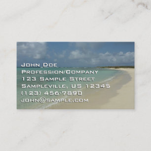 Carte De Visite Plage d'Aruba II Magnifique paysage naturel
