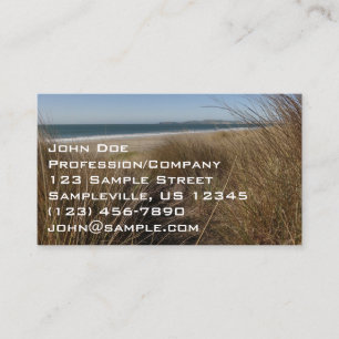 Carte De Visite Plage de Limantour à Point Reyes National Seashore