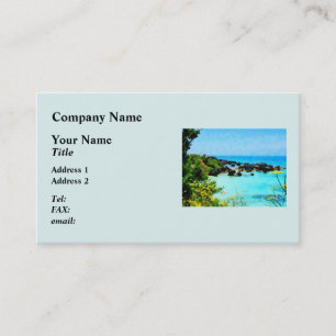 Carte De Visite Plage de St George Bermuda