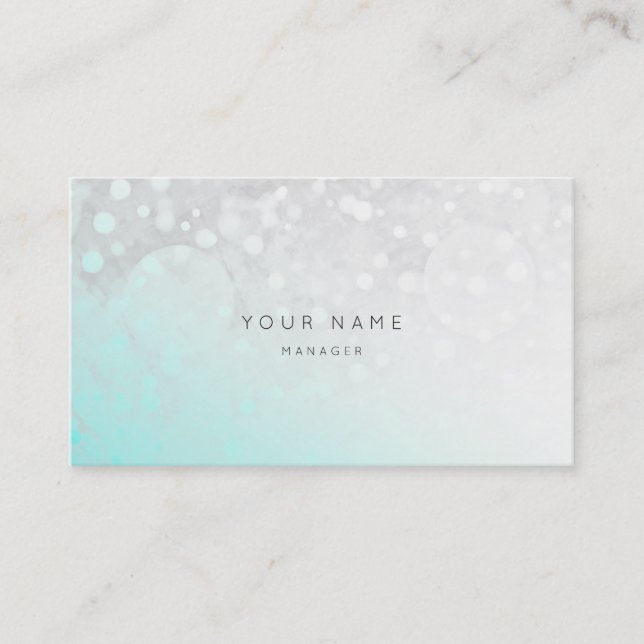 Carte De Visite Plage Ocean Gry White Grungy Ombre White Vip (Devant)