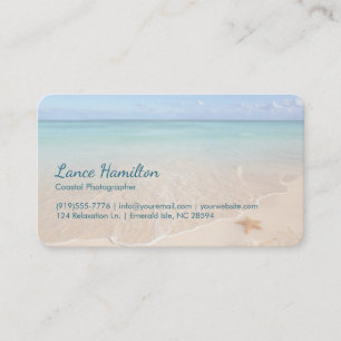 Carte De Visite Plage tranquille