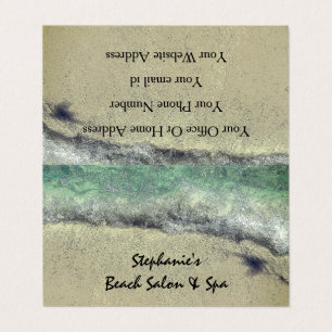 Carte De Visite Plage Vagues Océan Artistique Coastal Salon Spa